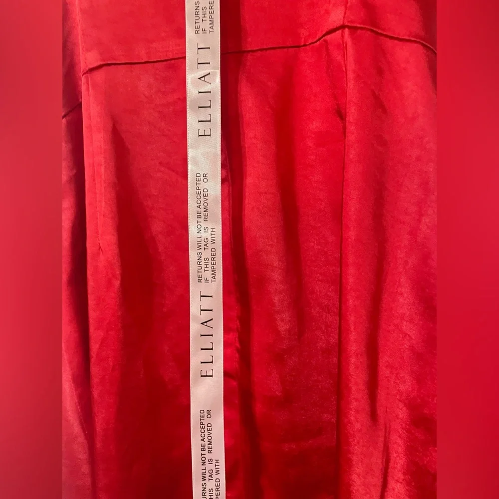 Elliatt x Revolve Jacinda Dress Asymmetrical Adjustable Cowl Neck Red Small - Picture 9 of 14